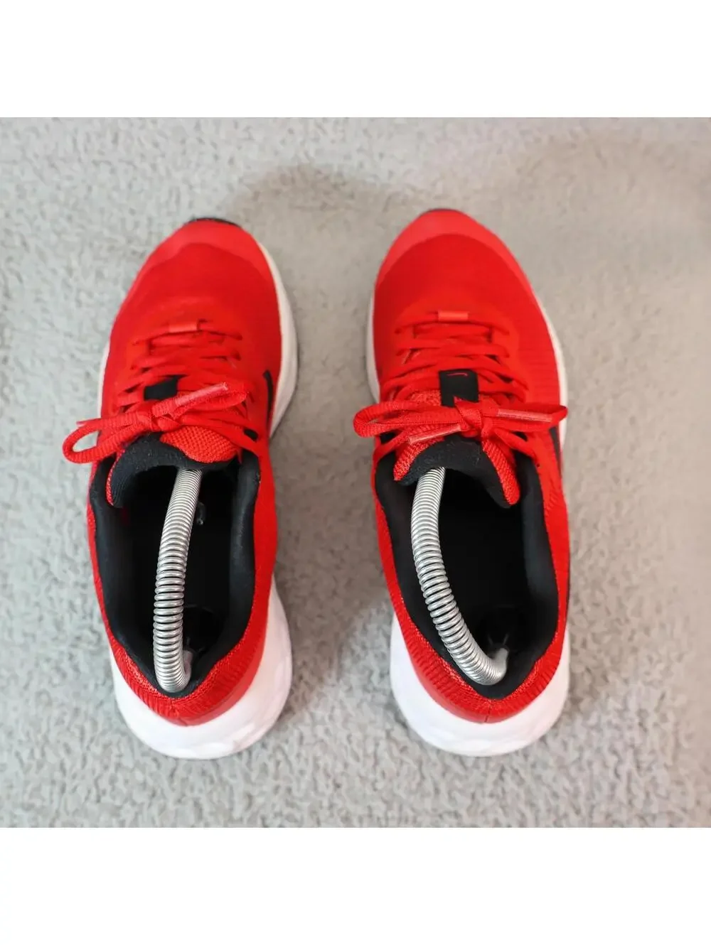 Nike Boys Revolution 6 DD1096-607 Red Running Shoes 4Y VGUC